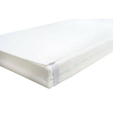 Protectie saltea, Bubaba, Impermeabila, Pentru patut de dimensiunea 120x60 cm, Din poliuretan, Spalare la 95 grade, 0 luni+, White
