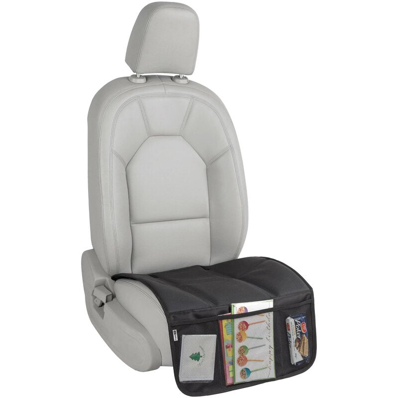 Protectie scaun auto, FreeON, Bancheta si spatar, Cu organizator, 3 in 1, Dimensiune 123x48.5 cm, Negru