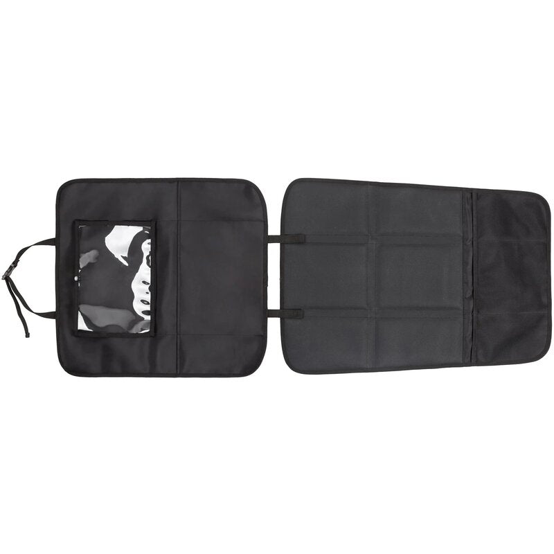 Protectie scaun auto, FreeON, Bancheta si spatar, Cu organizator, 3 in 1, Dimensiune 123x48.5 cm, Negru