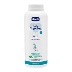 Pudra de talc Chicco Baby Moments, 150g, 0luni+