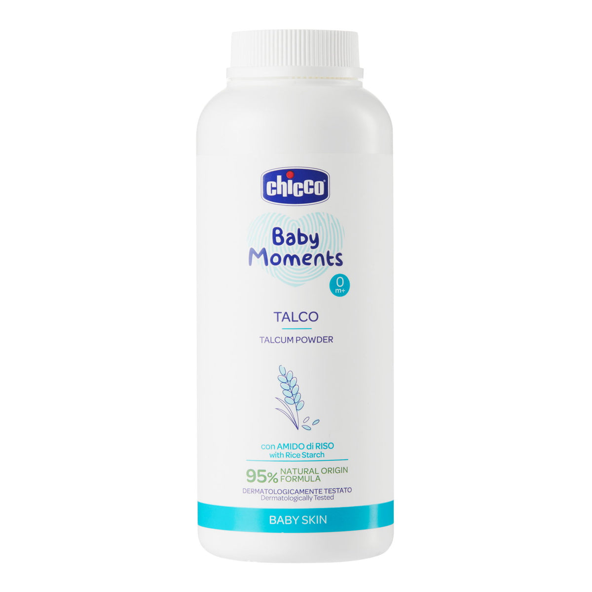Pudra de talc Chicco Baby Moments, 150g, 0luni+ - gogobaby.ro