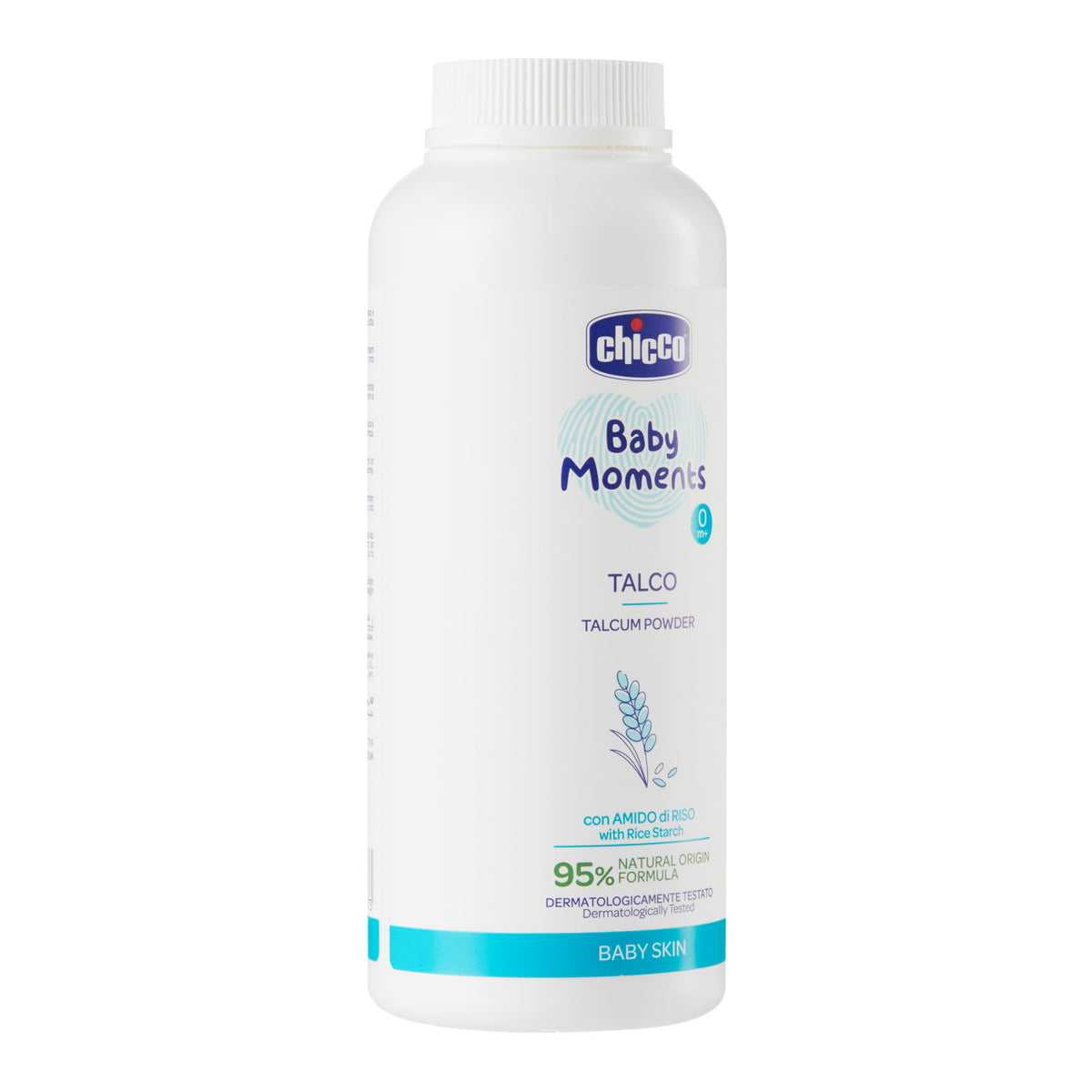 Pudra de talc Chicco Baby Moments, 150g, 0luni+ - gogobaby.ro