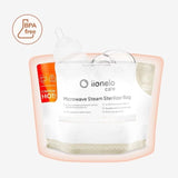 Pungi sterilizare microunde, Lionelo, Thermbag, Fara BPA, Sterilizare in 90 de sec., Elimina 99,9% dintre bacterii, Reutilizabile, 21x29 cm, 8 buc.