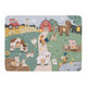 Puzzle muzical din lemn, Free2Play, Cu animalute de la ferma, Cu sunete, Cu maner, Stimuleaza simturile, invatarea prin joc si imaginatia, 29,8 x 21,2 x 3,8 cm, Farm