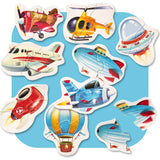 Puzzle pentru copii, 2 Ani+, Puzzlika - Transport aerian
