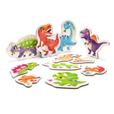 Puzzle pentru copii, 2 Ani+, Puzzlika - Dinozauri