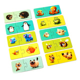 Puzzle pentru copii, 2 Ani+, Puzzlika - Familia potrivita