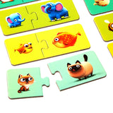 Puzzle pentru copii, 2 Ani+, Puzzlika - Familia potrivita