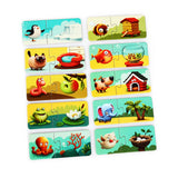 Puzzle pentru copii, 2 Ani+, Puzzlika - Casuta animalelor