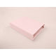 Cearceaf cu elastic, Qmini, Pentru patut co-sleeper, Theo, Dimensiune 85 x 46 cm, Din bumbac certificat Oeko Tex Standard 100, Powdery pink