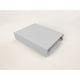 Cearceaf cu elastic, Qmini, Pentru patut leagan sau patut co-sleeper, Dimensiune 90x40 cm, Din bumbac jersey, Material certificat Oeko Tex Standard 100, Gray