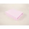 Cearceaf cu elastic, Qmini, Pentru patut leagan sau patut co-sleeper, Dimensiune 90x40 cm, Din bumbac jersey, Material certificat Oeko Tex Standard 100, Pink