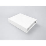 Cearceaf cu elastic, Qmini, Pentru patut leagan sau patut co-sleeper, Dimensiune 90x40 cm, Din bumbac jersey, Material certificat Oeko Tex Standard 100, White