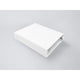 Cearceaf cu elastic, Qmini, Pentru patut leagan sau patut co-sleeper, Dimensiune 90x40 cm, Din bumbac jersey, Material certificat Oeko Tex Standard 100, White
