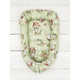 Cosulet bebelus, Qmini, Pentru dormit, Baby Cocoon 75x55 cm, Husa 100% bumbac, Din bumbac certificat Oeko Tex Standard 100, Frogs