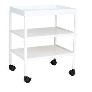Masuta de schimbat, Qmini, Cu 2 polite pentru depozitare, Potrivita pentru saltelute de infasat de 70x50 cm, Inaltime 86 cm, Alb