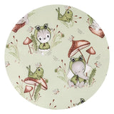 Paturica de infasat, Qmini, Cu doua fete, Cu multiple utilizari, Cu inchidere arici velcro, Dimensiune 75x75 cm, Din bumbac certificat Oeko Tex Standard 100, Frogs