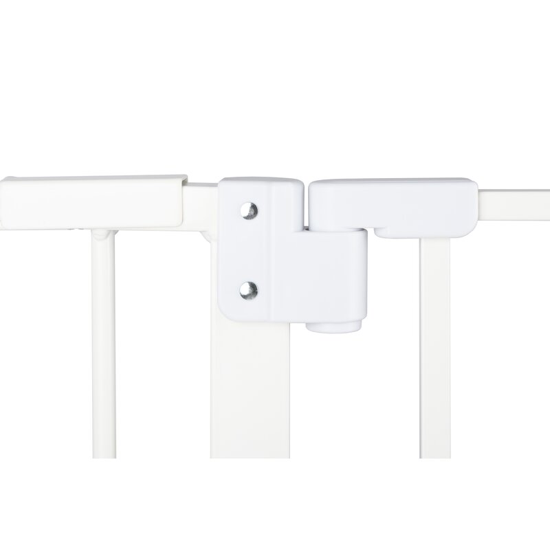 Poarta siguranta, Qmini, Thor, 74 - 109.4 cm, Inchidere automata, Sistem dublu de blocare, Otel, Garantie 5 ani, ASTM1004 si EN1930-2011, Alb