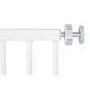 Poarta siguranta, Qmini, Thor, 74 - 109.4 cm, Inchidere automata, Sistem dublu de blocare, Otel, Garantie extinsa:3 ani, ASTM1004 si EN1930-2011, Alb - gogobaby.ro