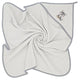 Prosop cu gluga, Qmini, Din bumbac, 80x80 cm, Grey