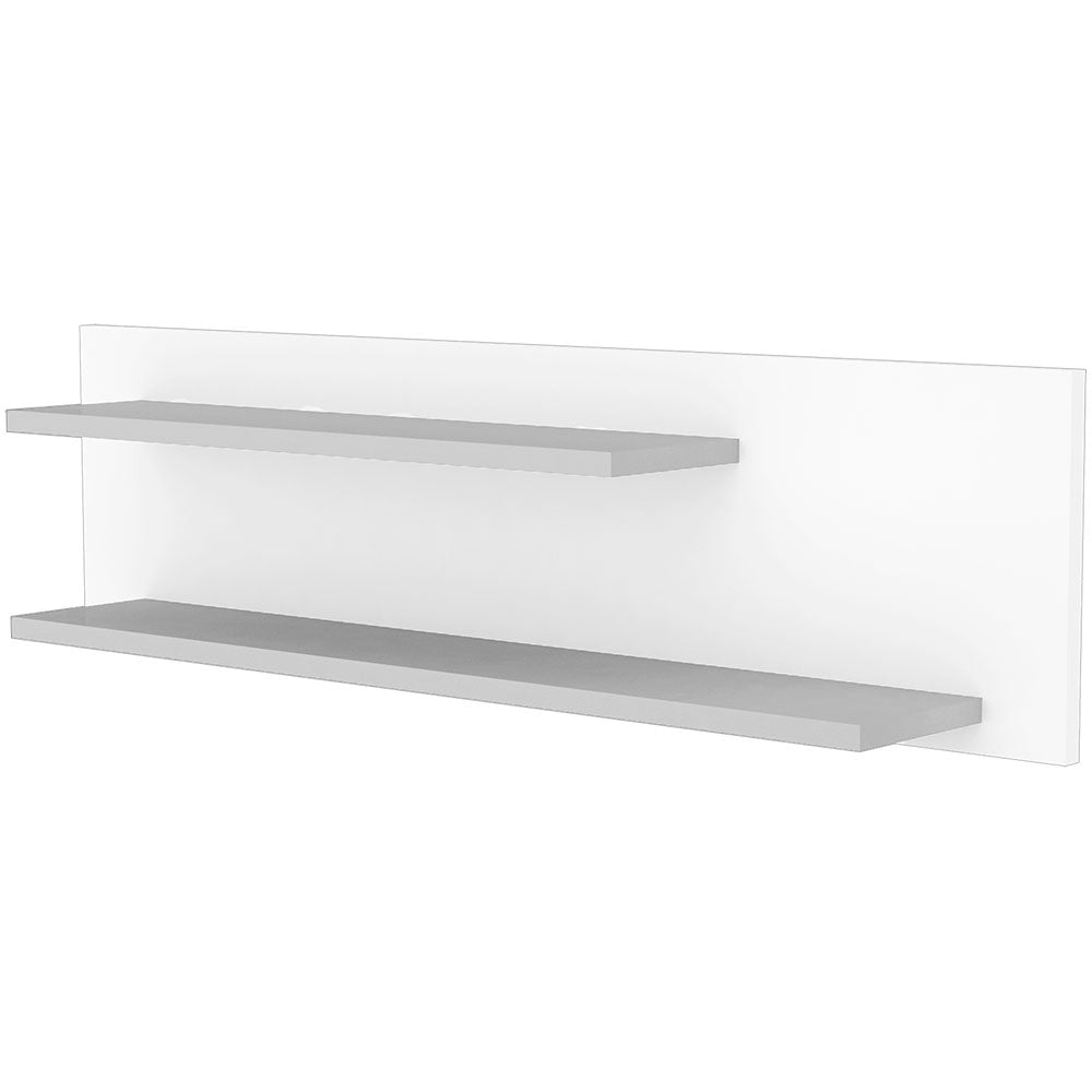 Raft dublu de perete Hubners Patrik 100 cm alb grafit - gogobaby.ro