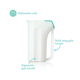 Recipient de clatire, Fridababy, Control The Flow Rinser, 2 moduri de turnare, Protectie ochi si urechi, Maner ergonomic, Compatibila cu masina de spalat vase, Alb