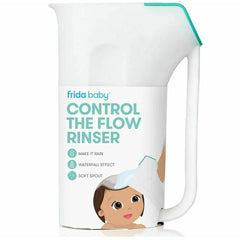 Recipient de clatire, Fridababy, Control The Flow Rinser, 2 moduri de turnare, Protectie ochi si urechi, Maner ergonomic, Compatibila cu masina de spalat vase, Alb