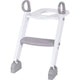 Reductor pentru toaleta, FreeON, Cu scarita, White & Grey