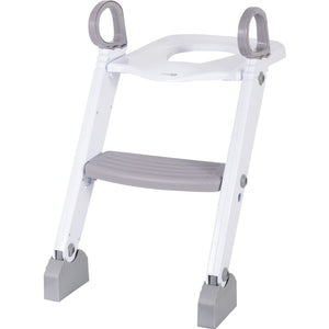 Reductor pentru toaleta, FreeON, Cu scarita, White & Grey