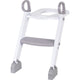 Reductor pentru toaleta, FreeON, Cu scarita, White & Grey