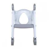 Reductor pentru toaleta, FreeON, Cu scarita, White & Grey