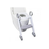 Reductor pentru toaleta, FreeON, Cu scarita, White & Grey