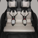 Carucior si remorca de bicicleta, Lionelo, Cama, Multifunctional, Pentru 1 sau 2 copii, Cu sistem de absorbtie a socurilor SIQ, Geamuri cu protectie solara, Negru