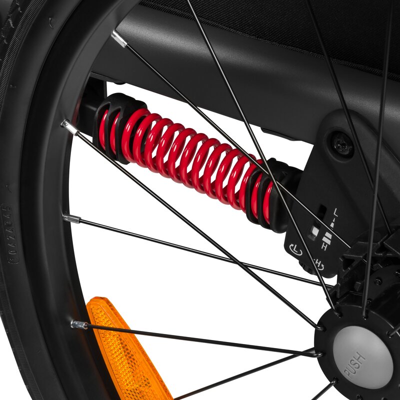 Carucior si remorca de bicicleta, Lionelo, Cama, Multifunctional, Pentru 1 sau 2 copii, Cu sistem de absorbtie a socurilor SIQ, Geamuri cu protectie solara, Negru - gogobaby.ro