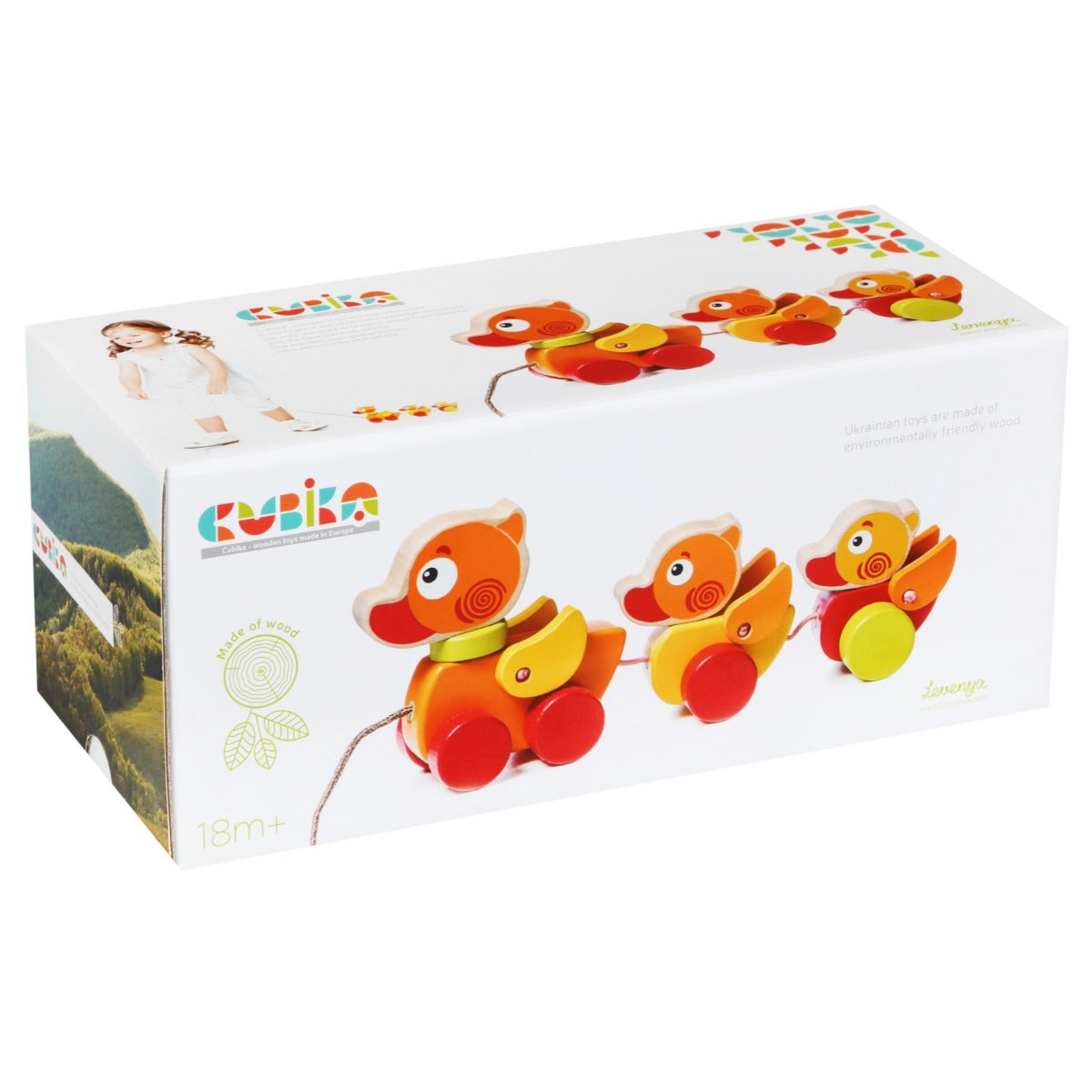Jucarie din lemn, Cubika, “Ratustele mele” - gogobaby.ro