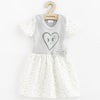 Rochita, New Baby, Cu maneca scurta, In forma de A, Din 100% bumbac certificat Oeko Tex Standard 100, Marime 80, 9-12 luni, Hearts