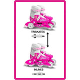 Role evolutive, Stamp, Paw Patrol, De la incepator la avansat, Cu 3 roti, Ajustabile, Inchidere prin velcro, Cu frana, Marime 27-30, Multicolor