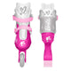 Role, Stamp, Barbie, Cu 4 roti, Ajustabile, Inchidere prin velcro, Cu frana, Marime 30-33, Roz
