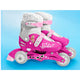 Role, Stamp, De la incepator la avansat, Cu 3 roti, Ajustabile, Inchidere prin velcro, Cu frana, Marime 27-30, Barbie