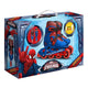 Role, Stamp, Spider Man, Cu 4 roti, Ajustabile, Inchidere prin velcro, Cu frana, Marime 30-33, Albastru