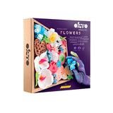 Set creatie Wood & Craft - Flowers, 21*21cm - Romance