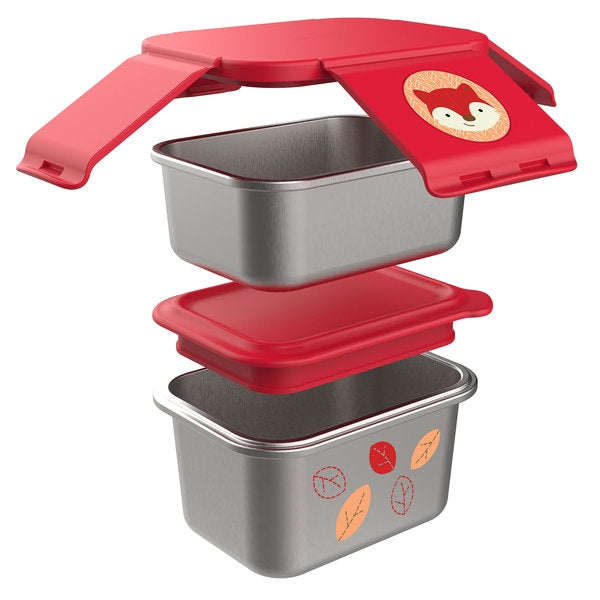 Skip Hop Kit pentru pranz din otel inoxidabil Zoo - Vulpe - gogobaby.ro