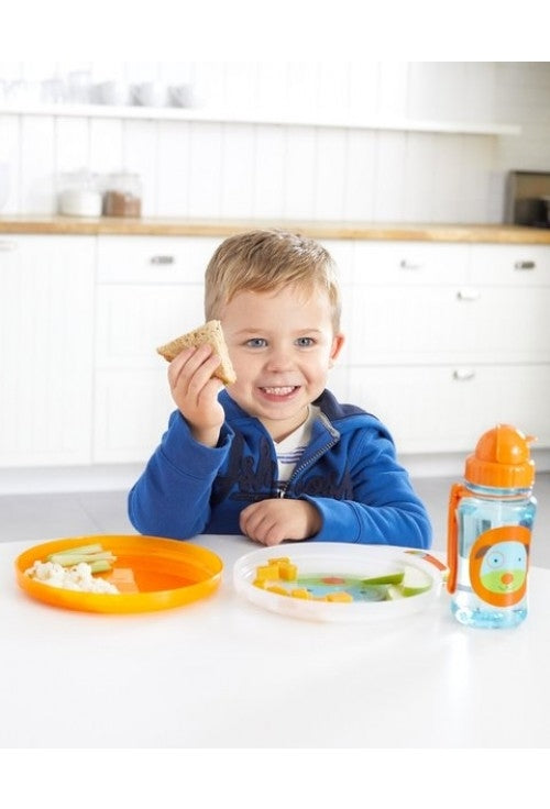Skip Hop Set farfurii anti-alunecare Zoo - Catel - gogobaby.ro