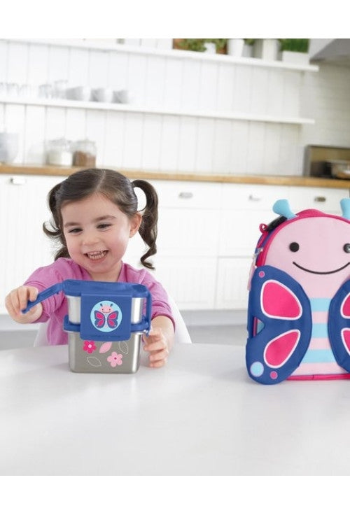 Skip Hop Kit pentru pranz din otel inoxidabil Zoo - Fluture - gogobaby.ro