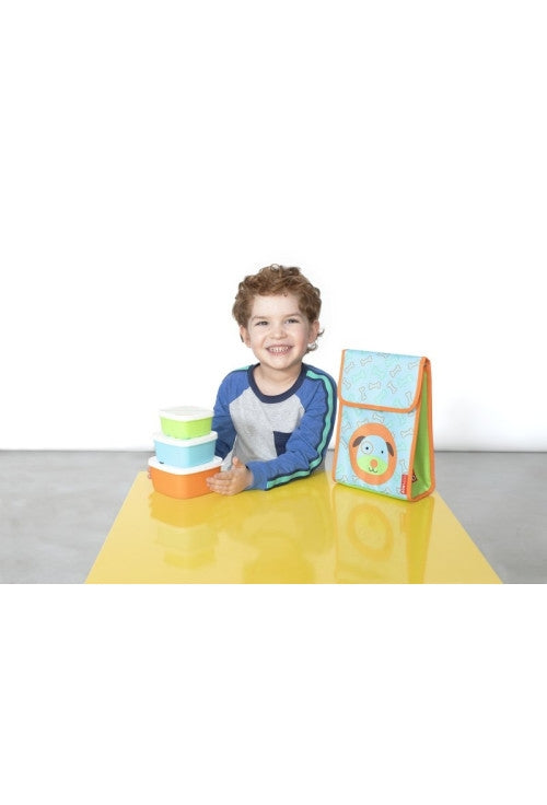 Skip Hop Set 3 cutii pentru pranz Zoo - Catel - gogobaby.ro
