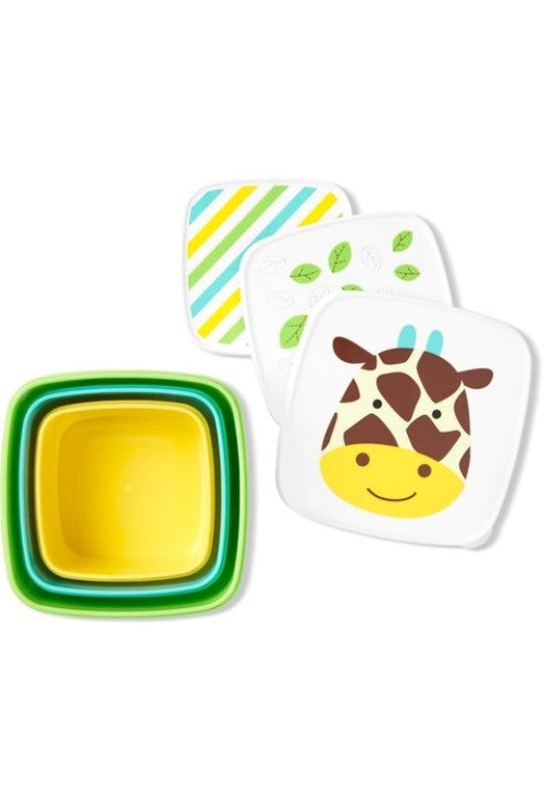 Skip Hop Set 3 cutii pentru pranz Zoo - Girafa
