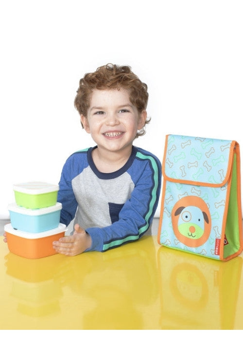 Skip Hop Saculet pentru pranz Zoo - Catel - gogobaby.ro