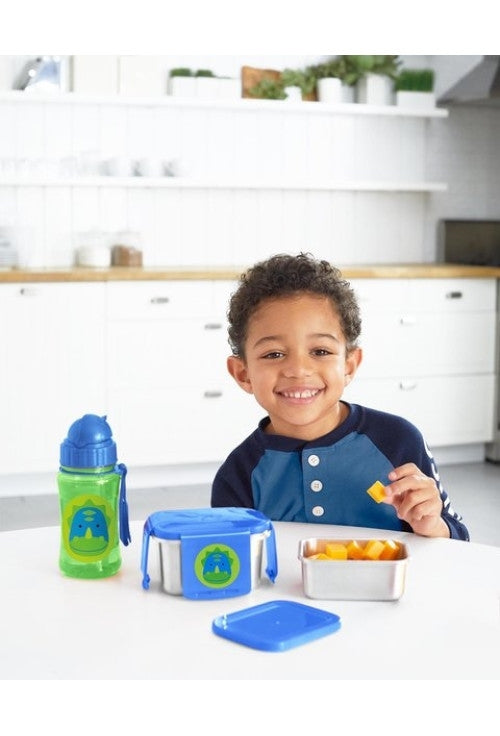 Skip Hop Kit pentru pranz din otel inoxidabil Zoo - Dino - gogobaby.ro