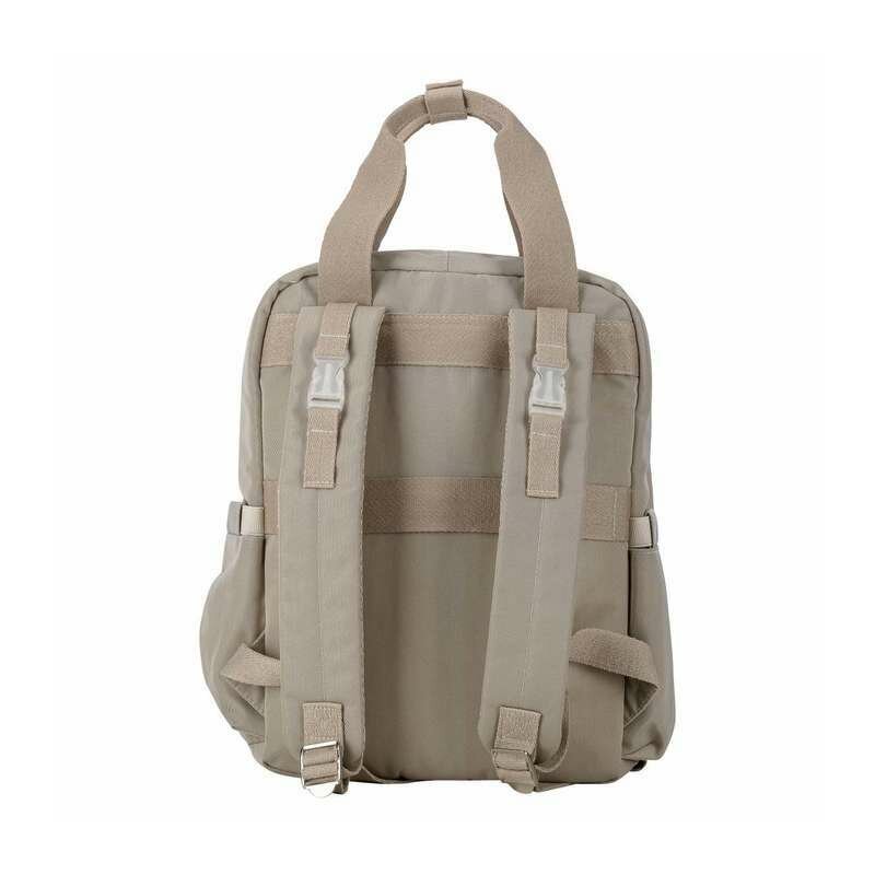 Rucsac pentru mamici, FreeON, Style, Impermeabil, Cu multiple buzunare, Bine compartimentat, Cu prindere universala de carucior, 28x28x12 cm, Grey/Beige - gogobaby.ro