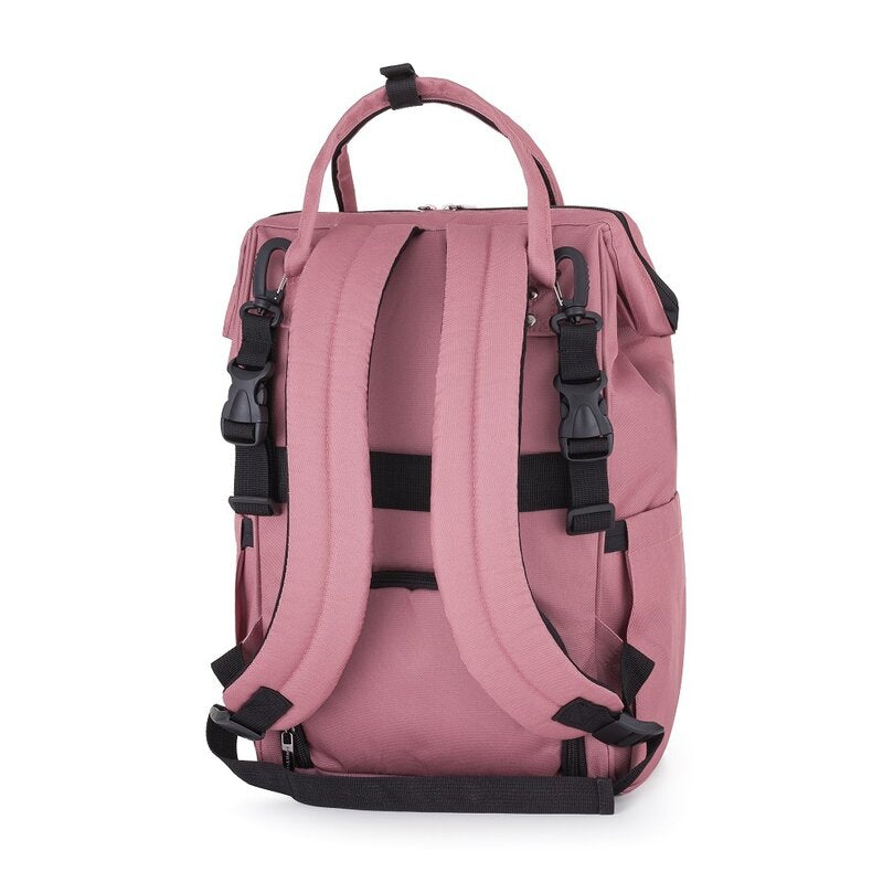 Rucsac pentru mamici, Petite&Mars, Jack, Cu 11 compartimente, Cu buzunare termice, Saltea de infasat inclusa, 30 x 42 x 15 cm, Dusty Rose - gogobaby.ro